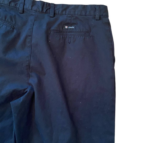 Chaps Black Casual‎ Dress Uniform Pants Men’s work pants 36x30 Relaxed Fit - Picture 6 of 8